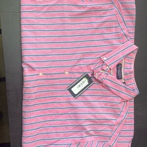 Brooks Brothers Pink and Blue Striped Shirt